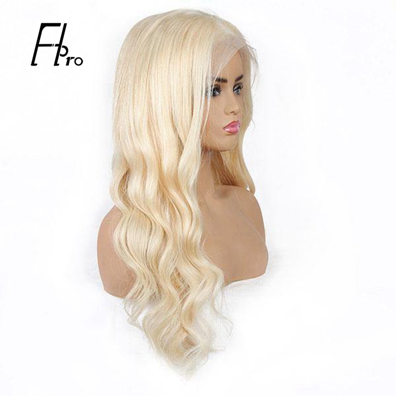 613# Blonde Wig Body Wave 4x4 Lace Closure Wig with Natural Hairline